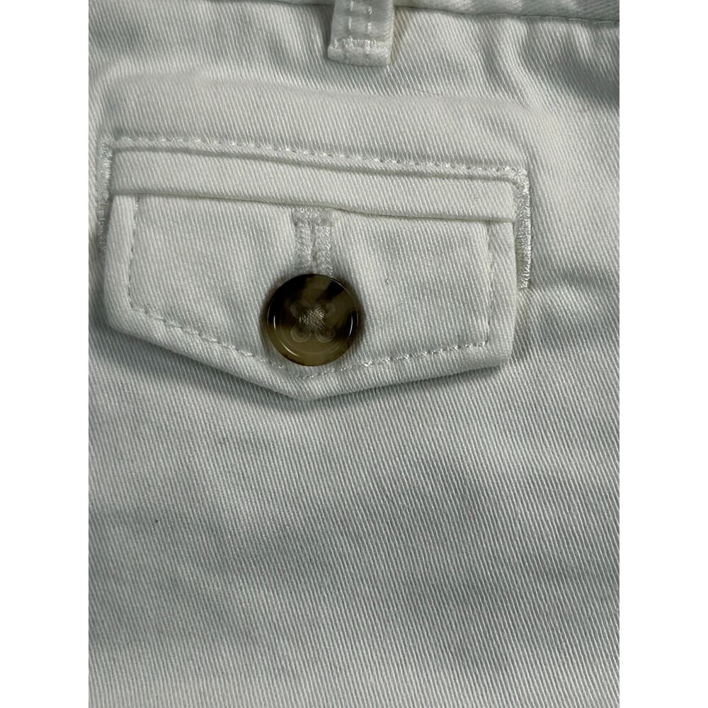 Banana Republic City Chino Shorts Women's Size 2 Ivory Cuffed Stretch Casual EUC - Picture 4 of 7